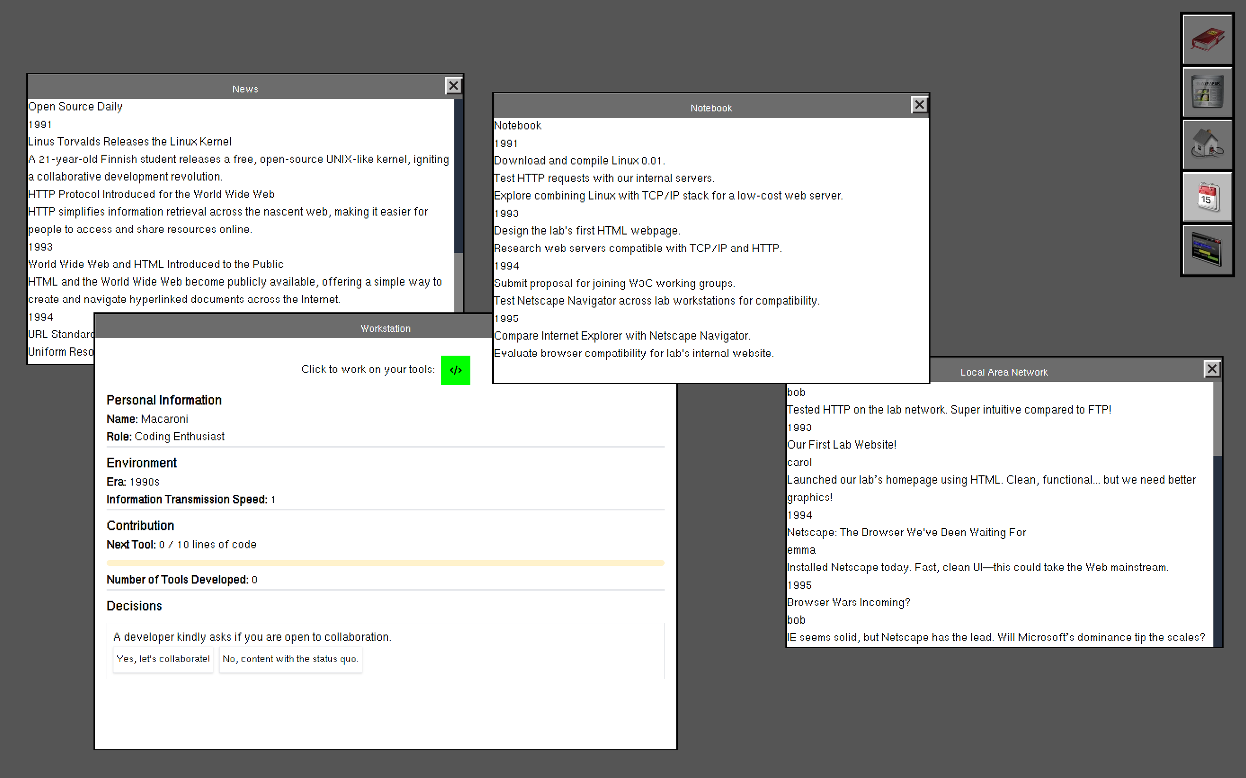 Bazaar.log screenshot 2